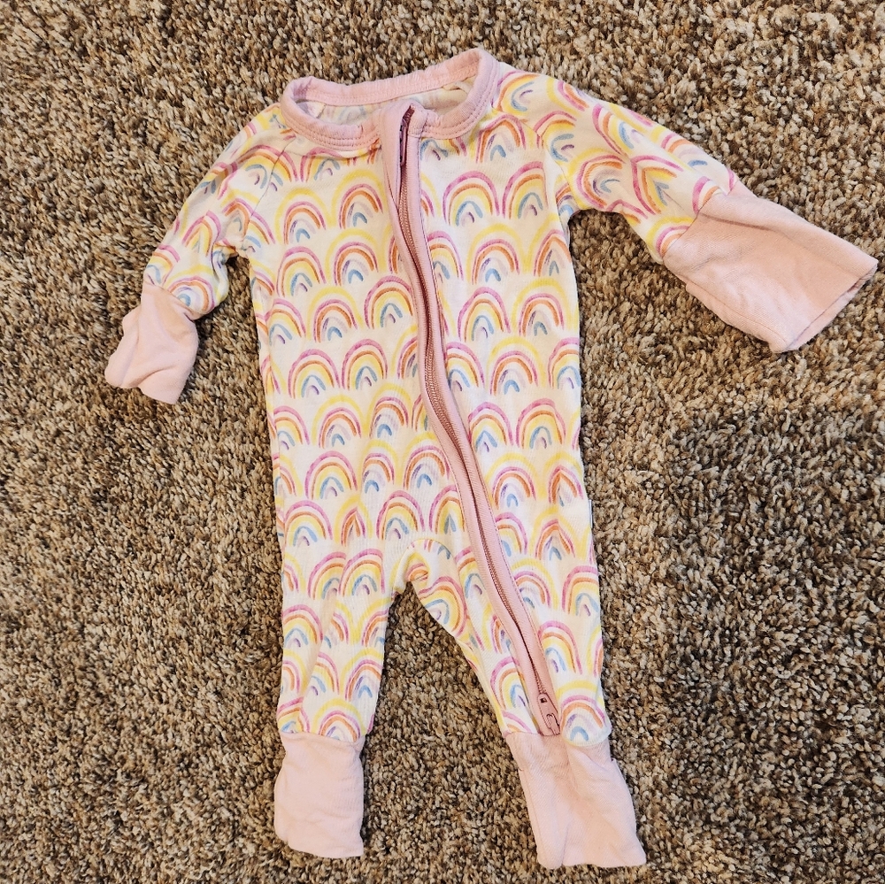 Little Sleepies Micro Preemie Pajamas Rainbow